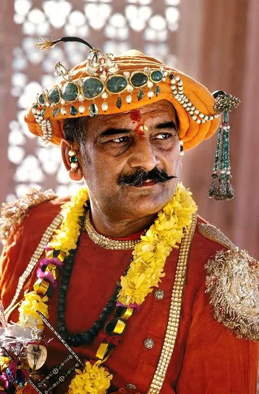 The pageantry of the Ramnagar Ramlila: jewelled turban, garlands and ceremonial dress