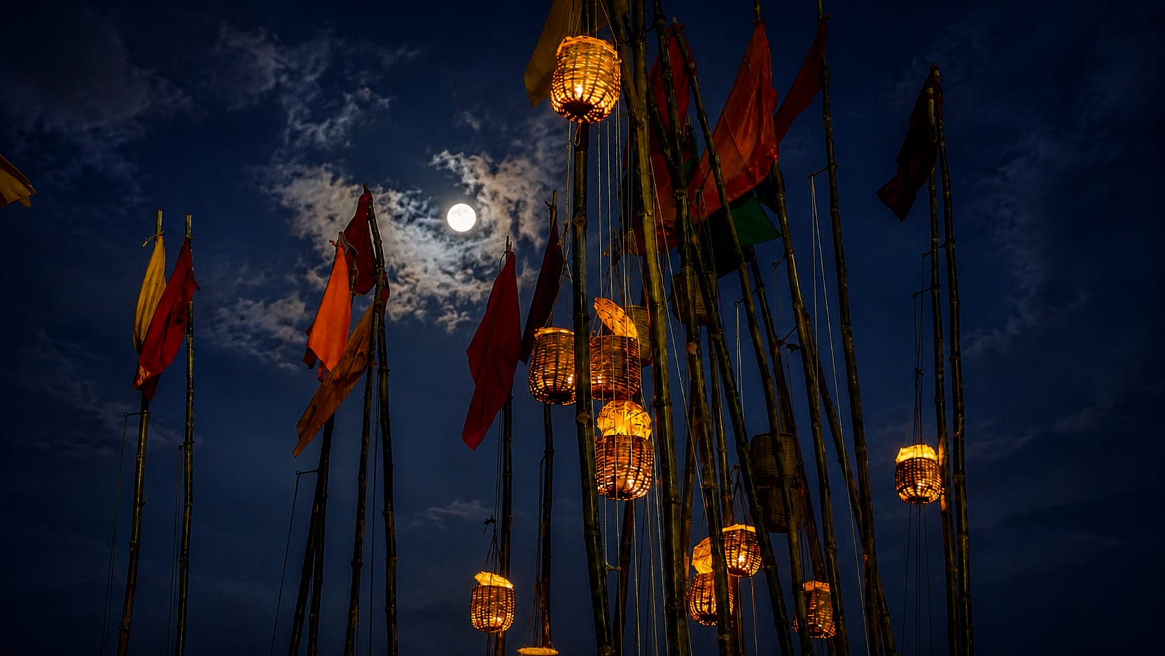 Deep Daan — floating lamp offerings