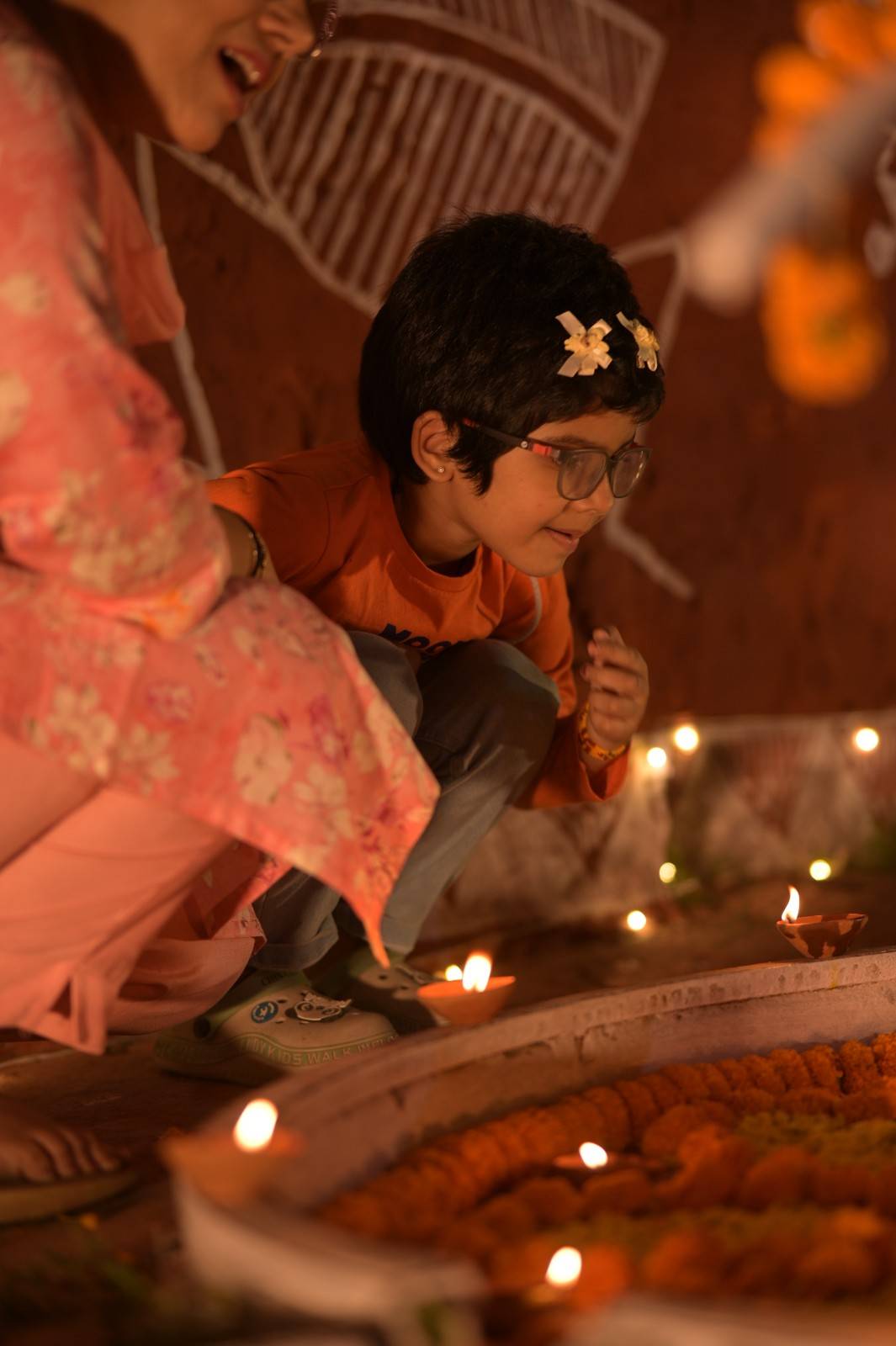 Guests enjoying the event and releasing sky lanterns.