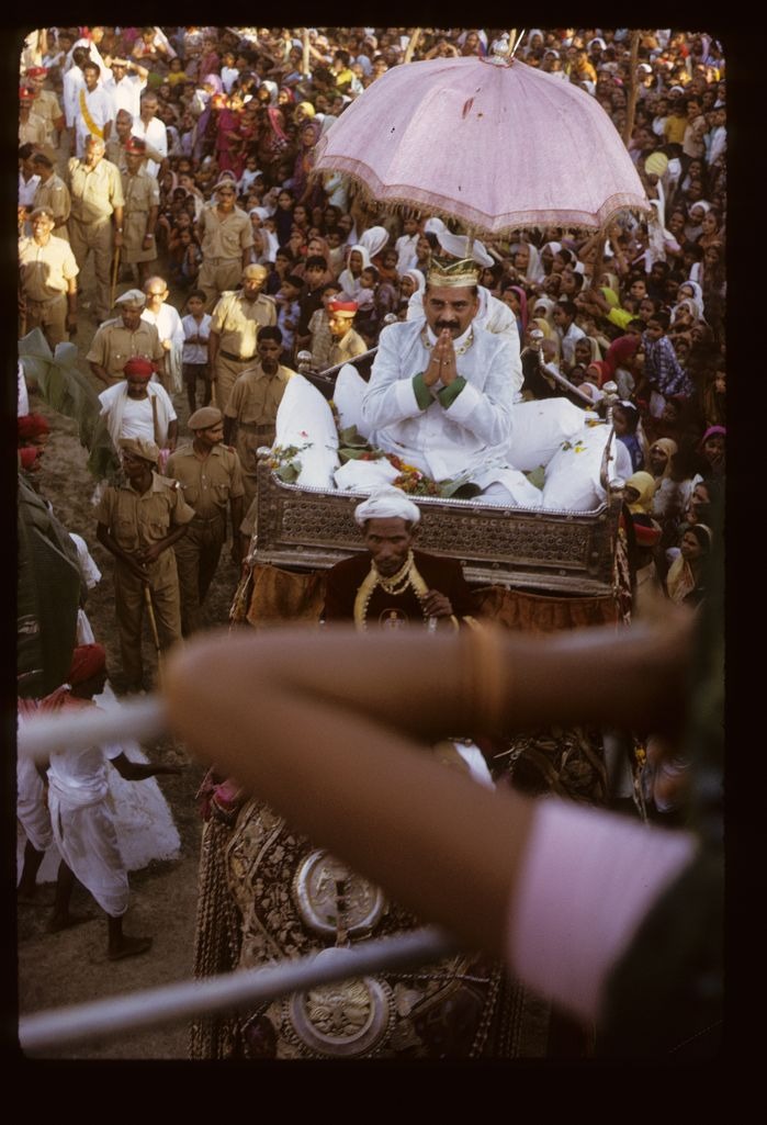 Maharaja Vibhuti Narain Singh at the Nati Imli Bharat Milap